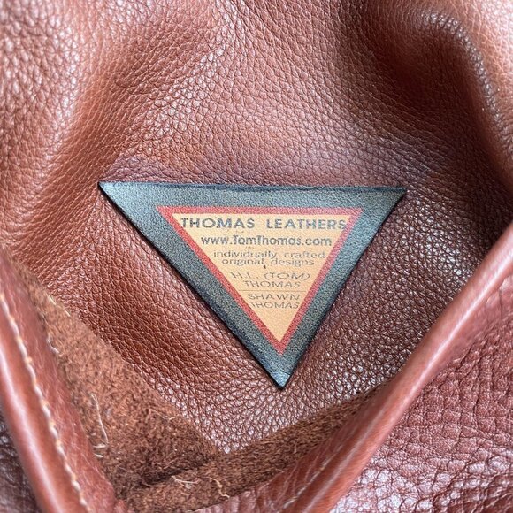 Tom Thomas Brown Cowhide Leather Backpack main image 9
